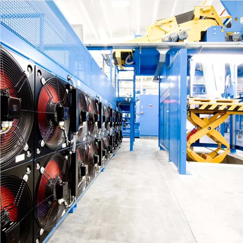 Investment of batch-off system in the Bekina Compounds production