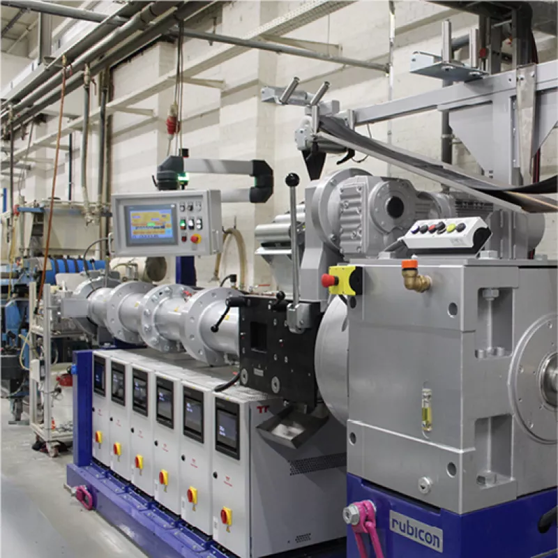 Bekina Compounds has installed a new extruder for offline straining