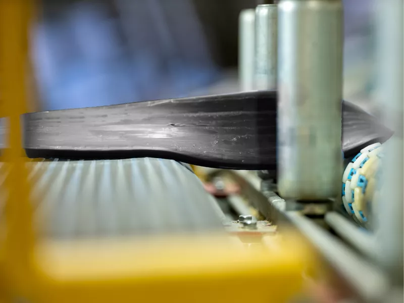 Conifdential compound going trough the production