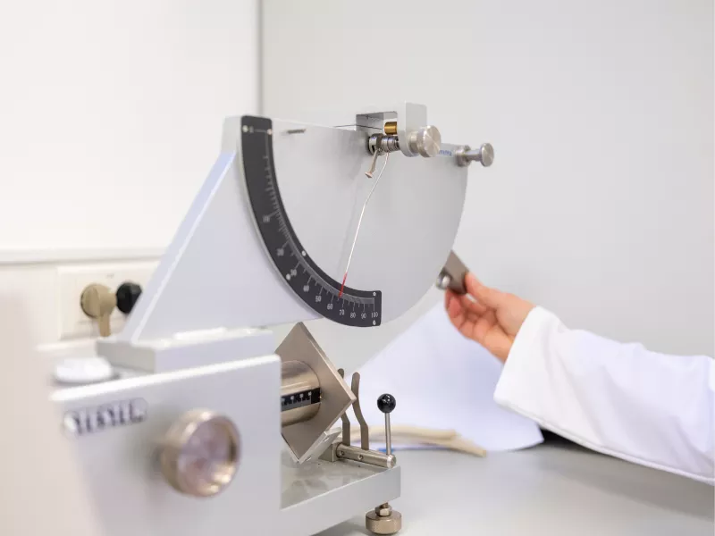 Using the rebound tester for a new compound